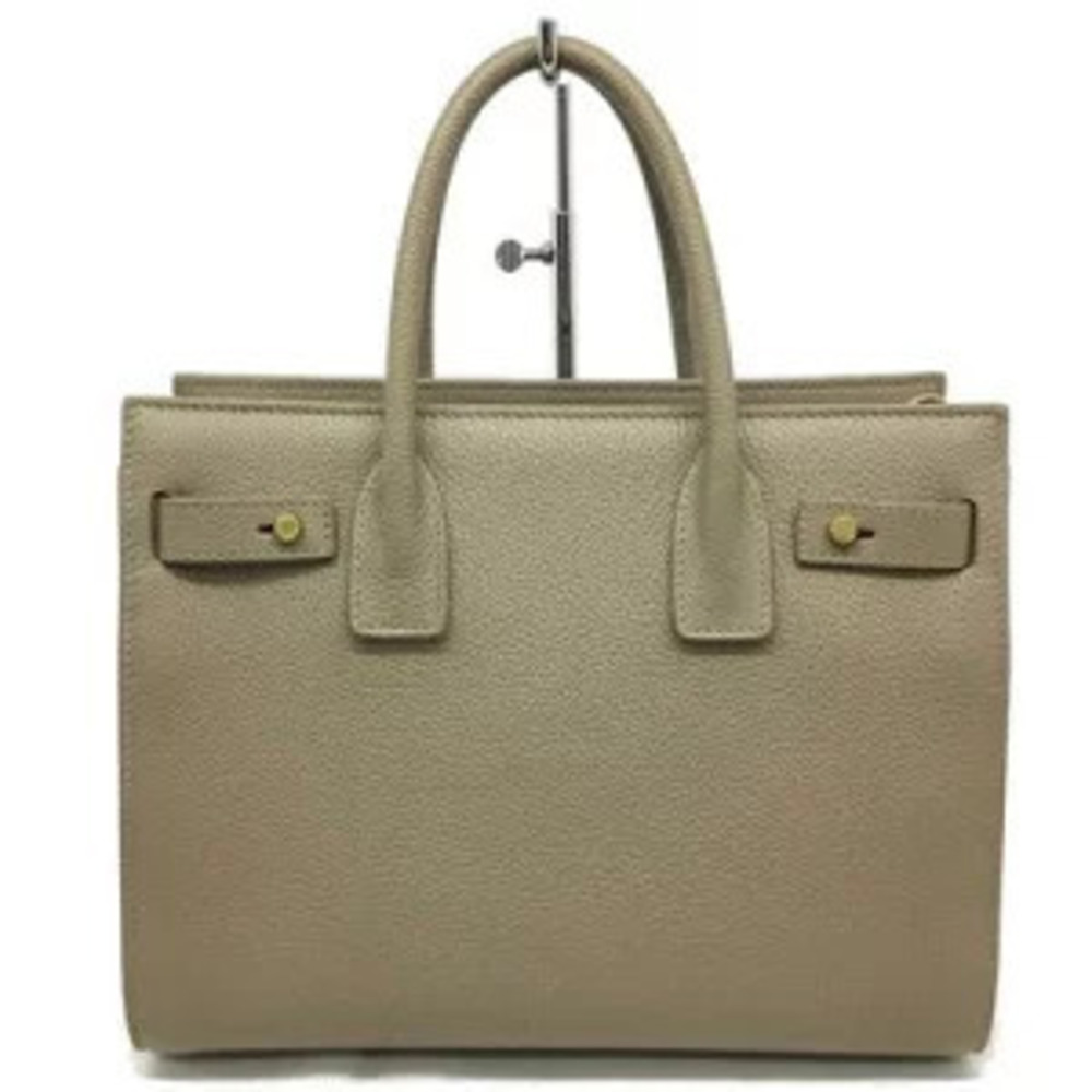 Saint Laurent Jour Soft de Leather Gray Sac Baby Greige Bag